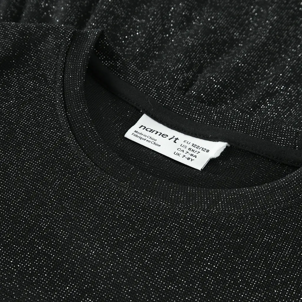 Top glitter Roisin (black)