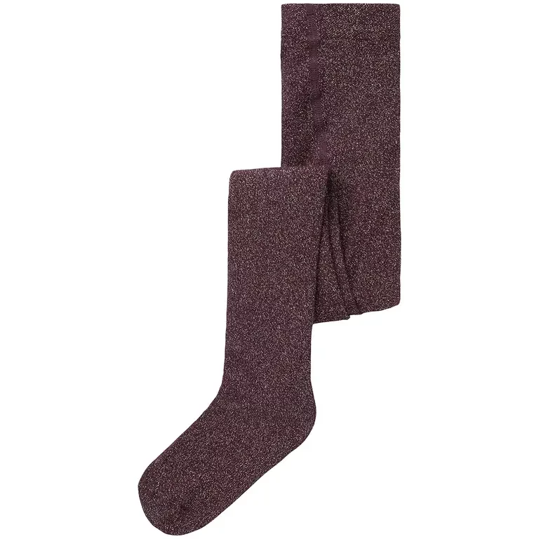 Maillot glitter Rosie (burgundy lurex silver)