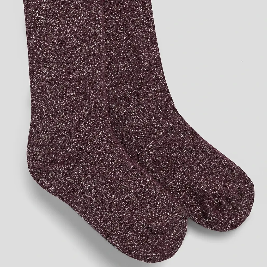 Maillot glitter Rosie (burgundy lurex silver)