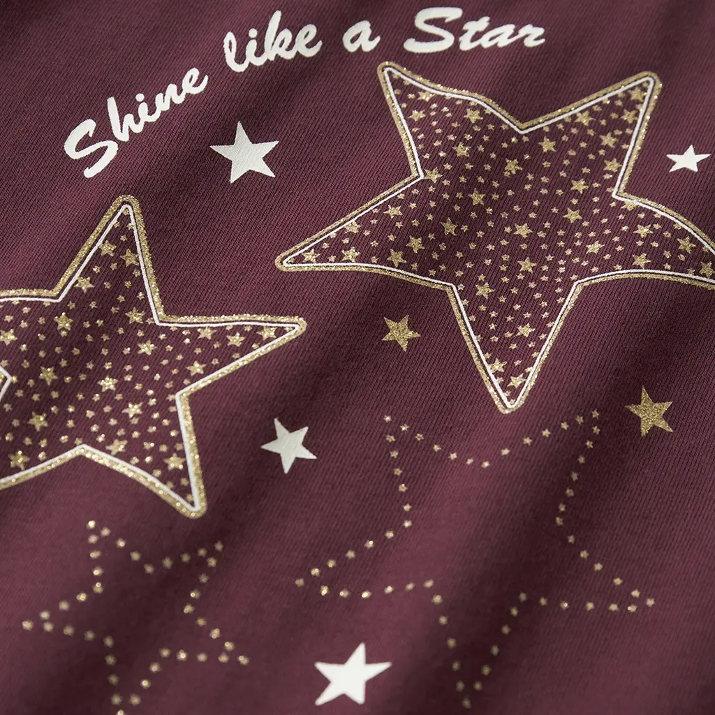 Longsleeve Star (burgundy)