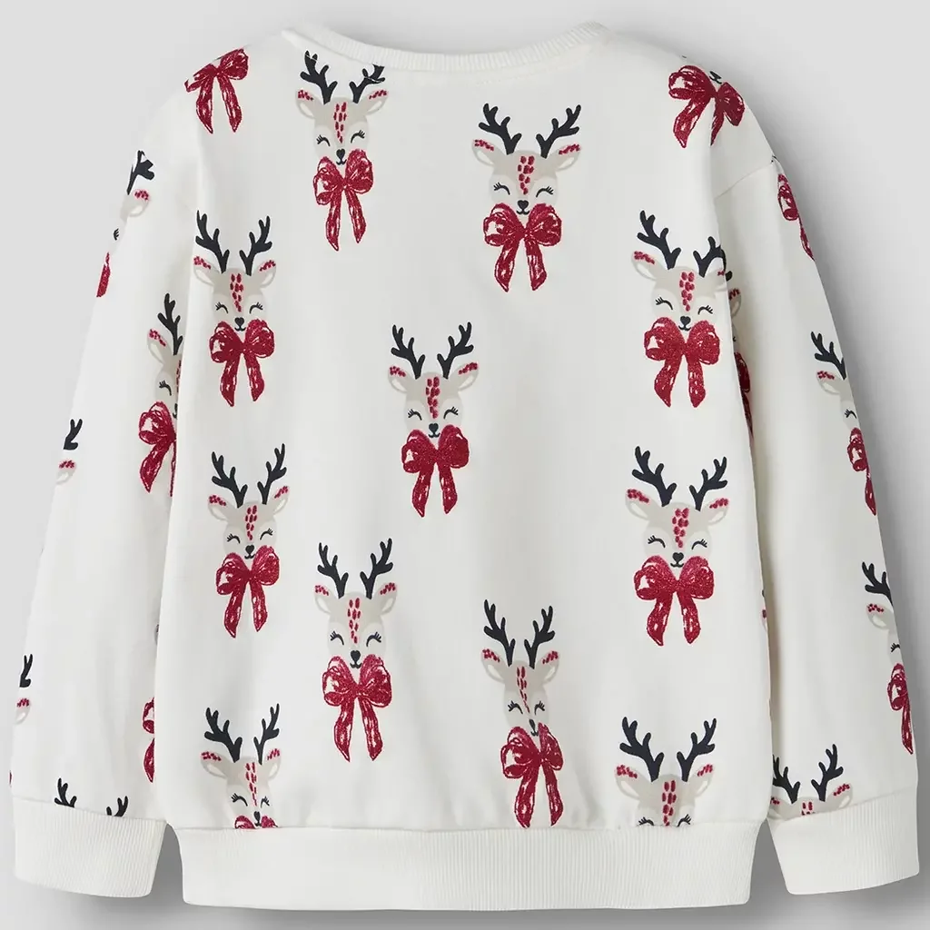 KERST trui sweat Romalia (cloud dancer)