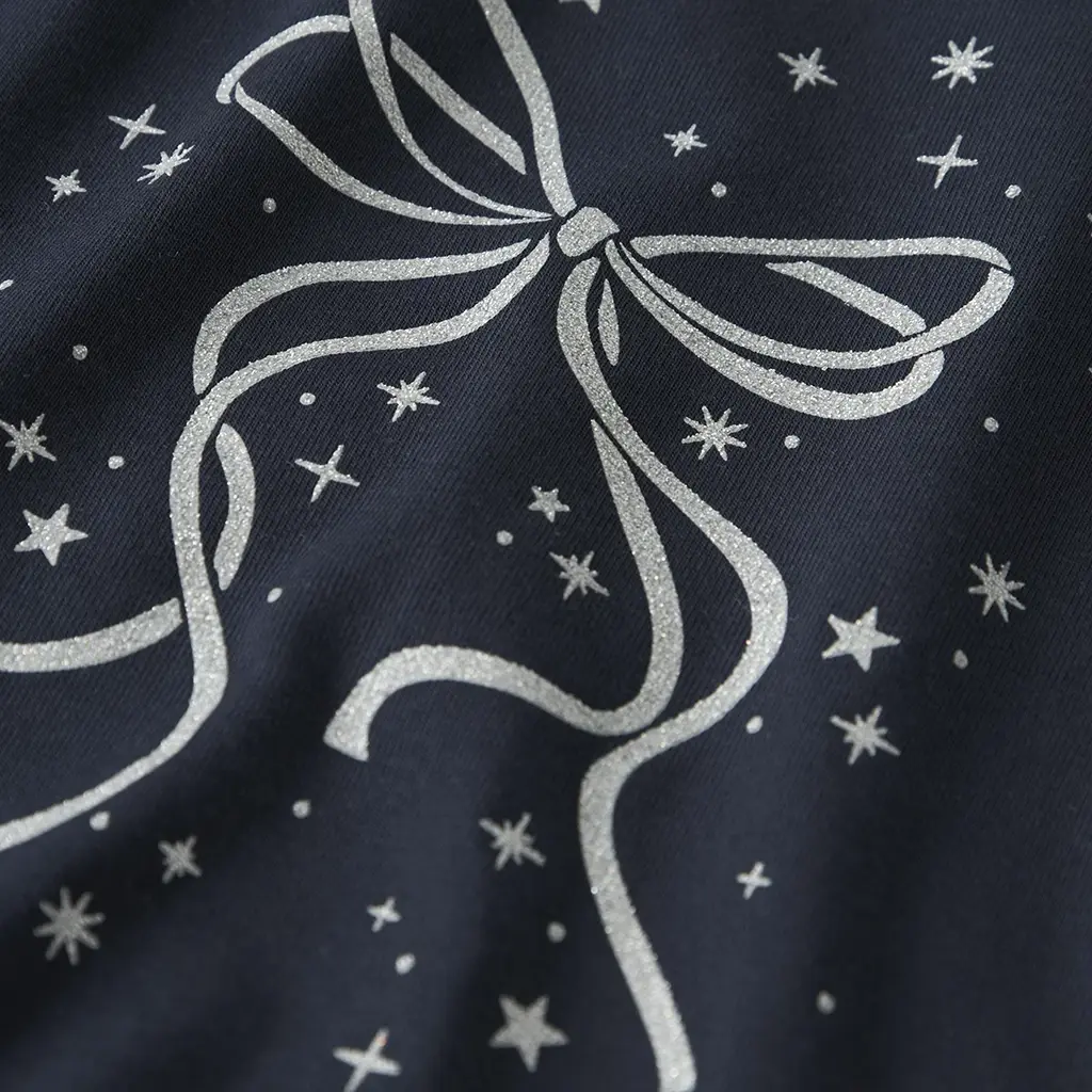 Longsleeve Viparty (navy blazer stars bow)