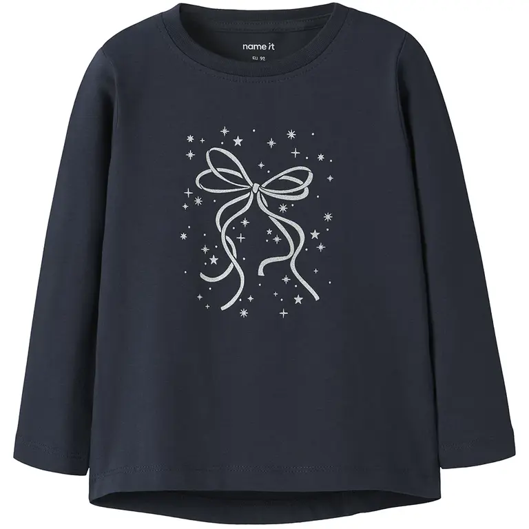 Longsleeve Viparty (navy blazer stars bow)