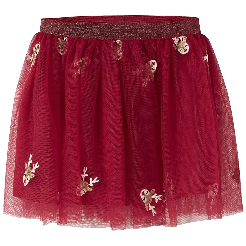 KERST rokje tulle Veross (jester red reindeer)