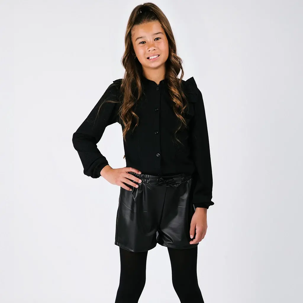 Kort broekje Pam fake leather (black)
