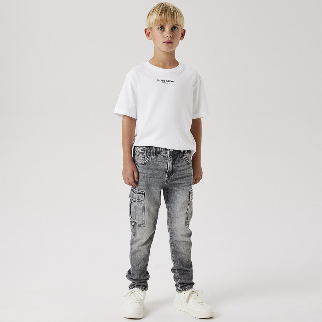 Jeans cargo TAPARED Silas (medium grey denim)