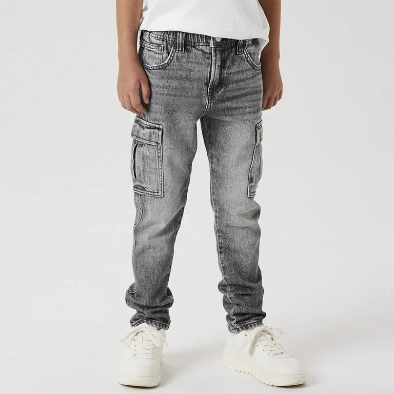Jeans cargo TAPARED Silas (medium grey denim)
