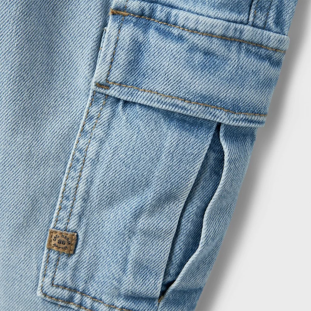 Jeans cargo TAPARED Silas (light blue denim)