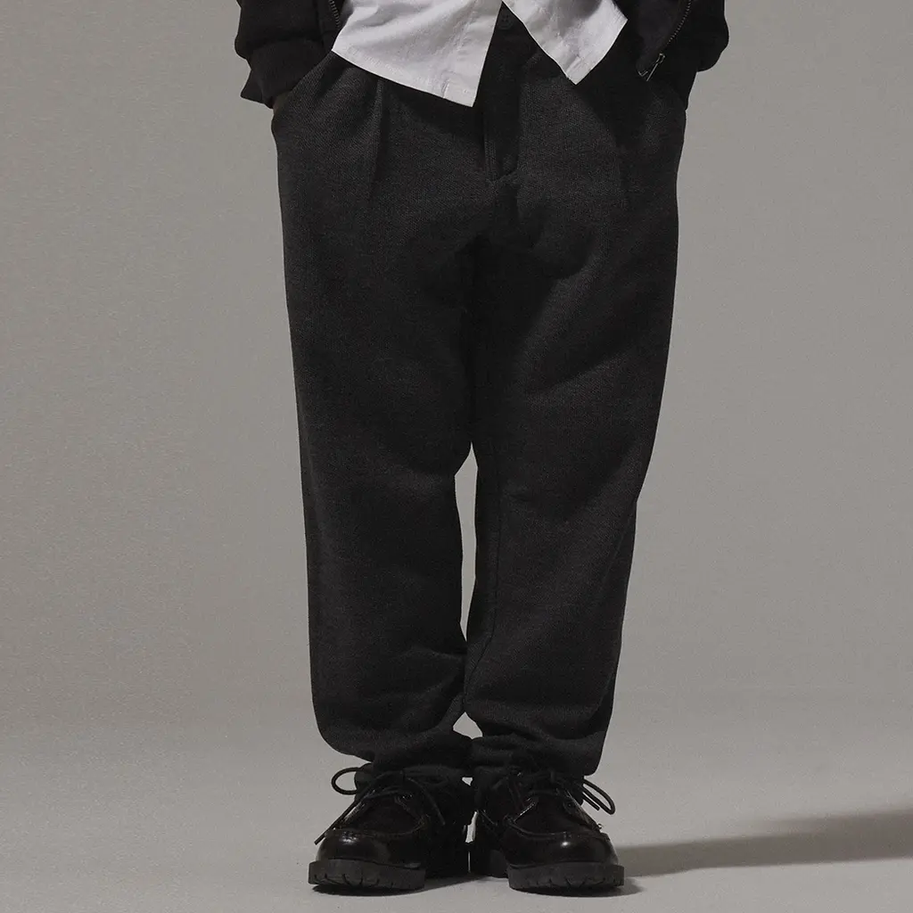 Broek chino sweat Robino (dark grey melange)