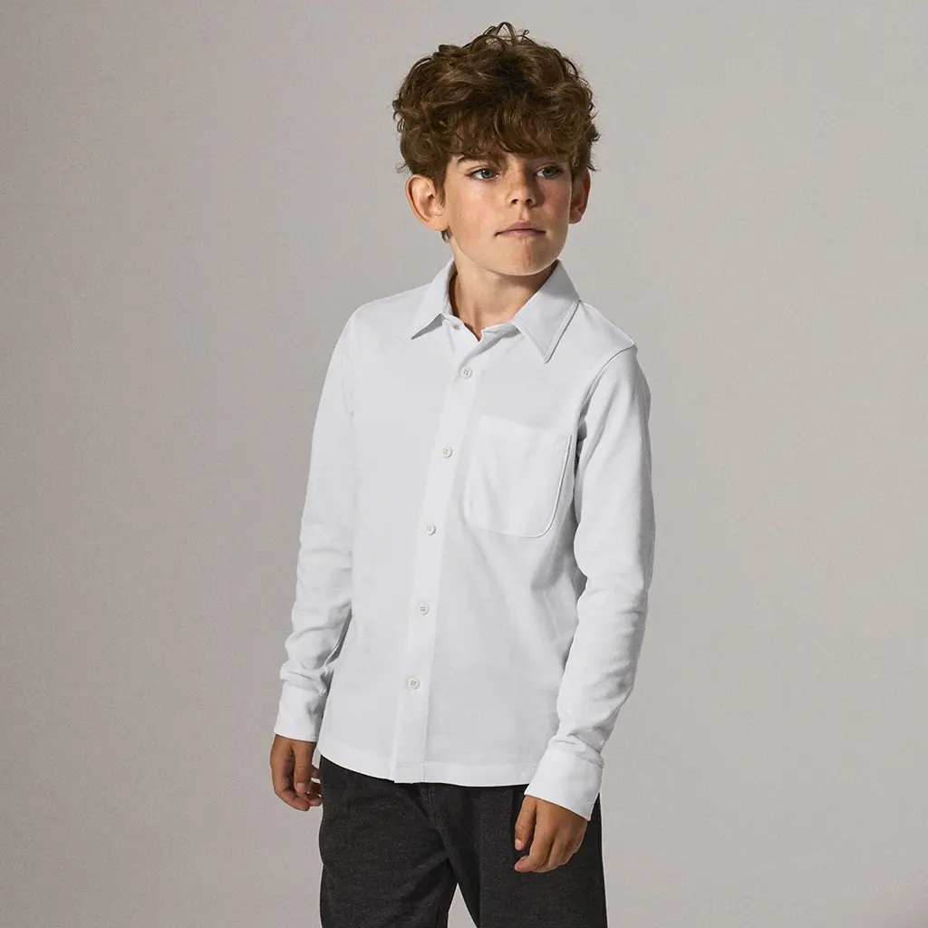 Overhemd jersey Ron (bright white)