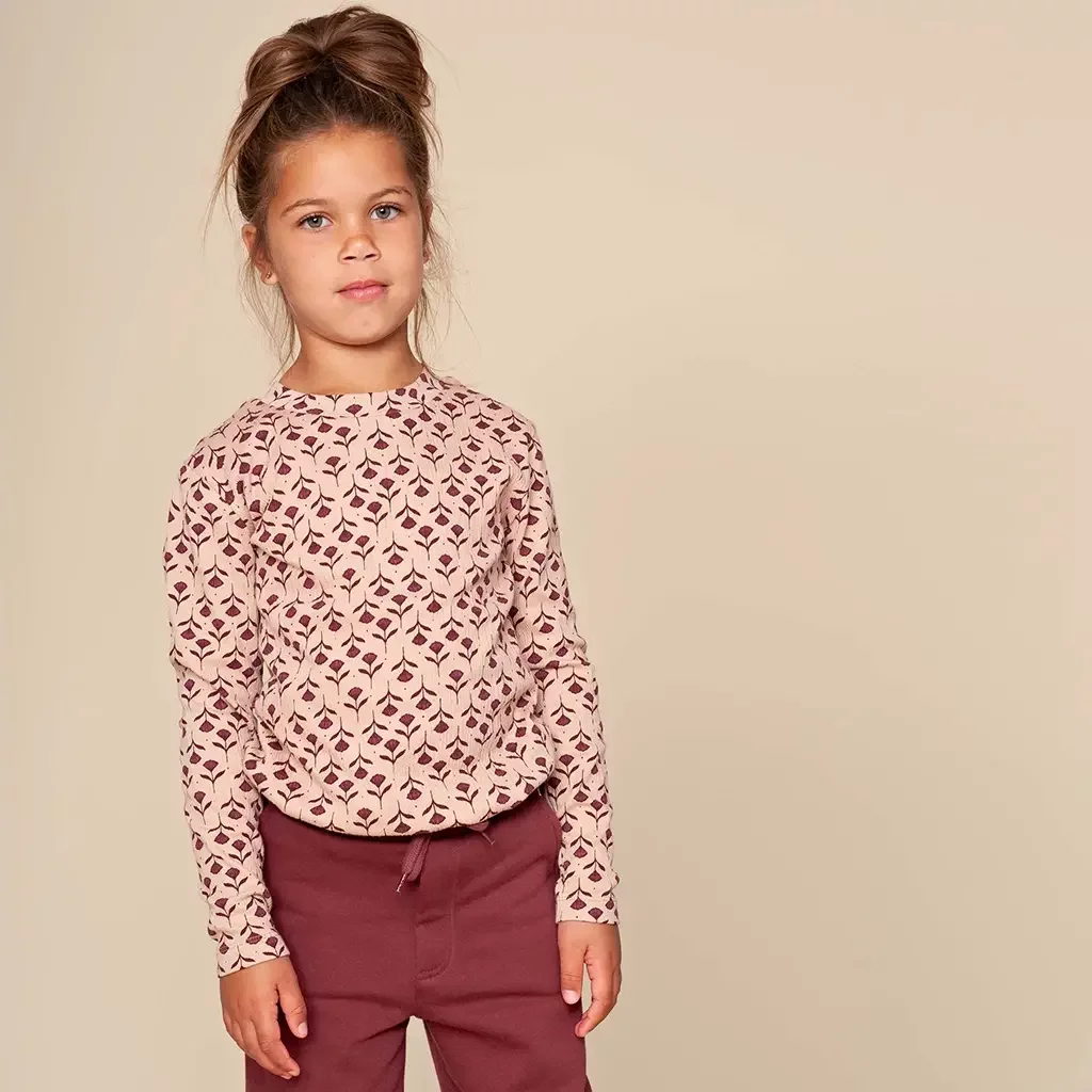 Longsleeve Veroni (aop sand flower)