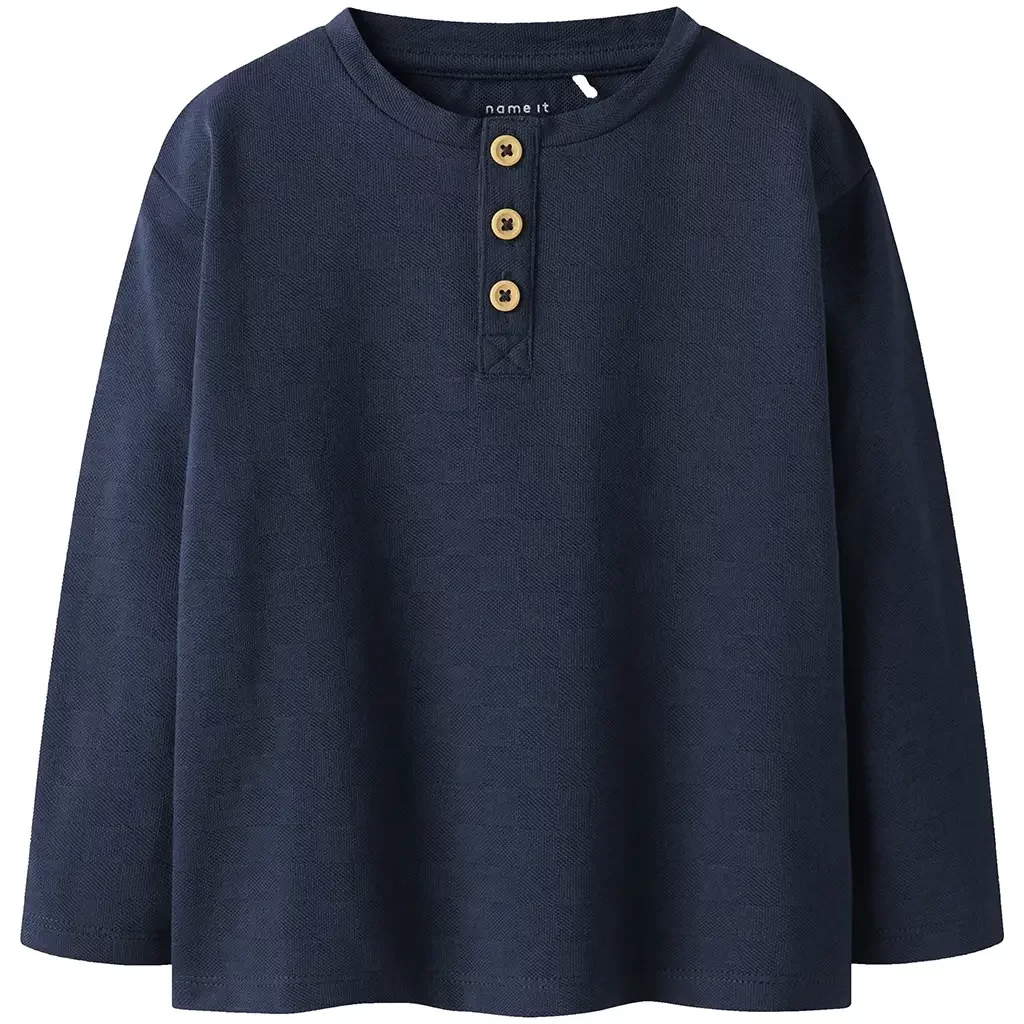 Longsleeve granddad Rene (navy blazer)