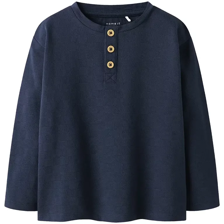 Longsleeve granddad Rene (navy blazer)
