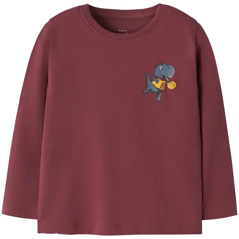 Longsleeve Vux (burnt russet dino basket)