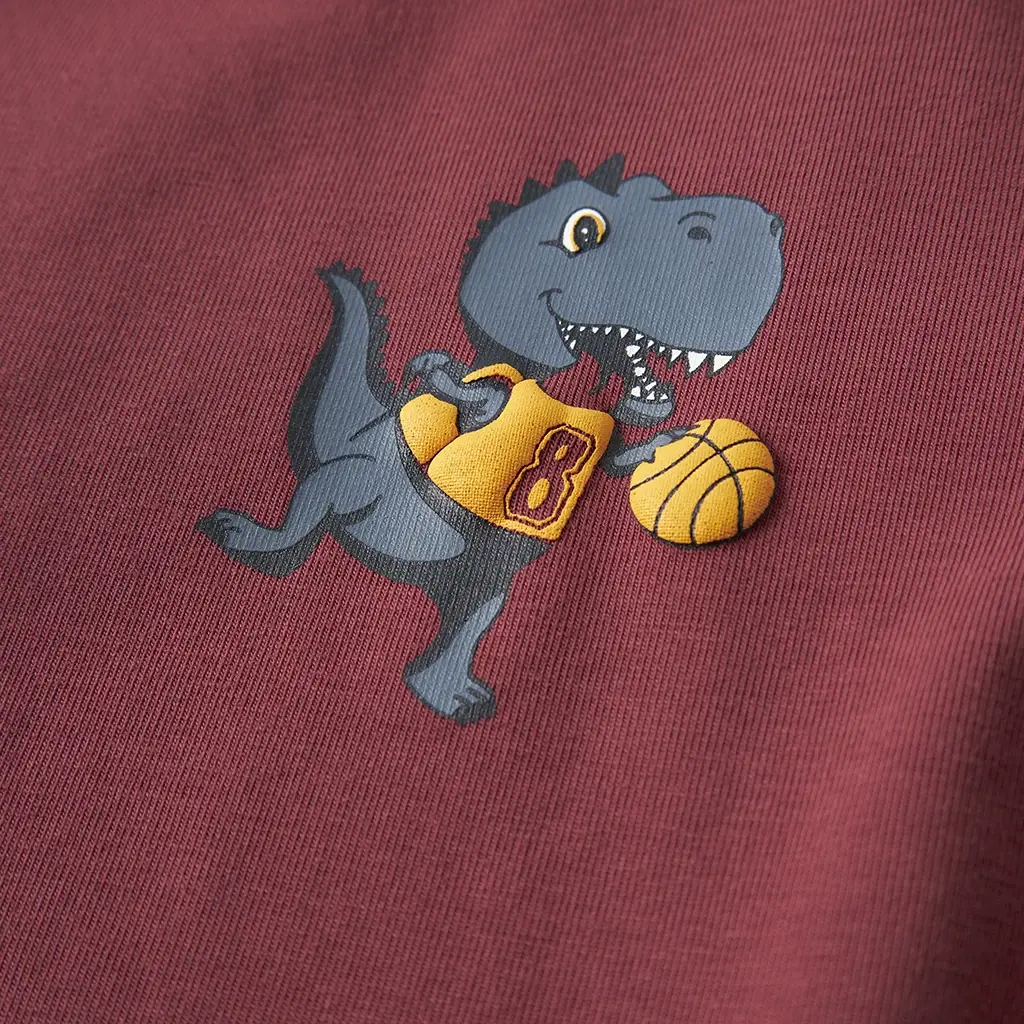 Longsleeve Vux (burnt russet dino basket)