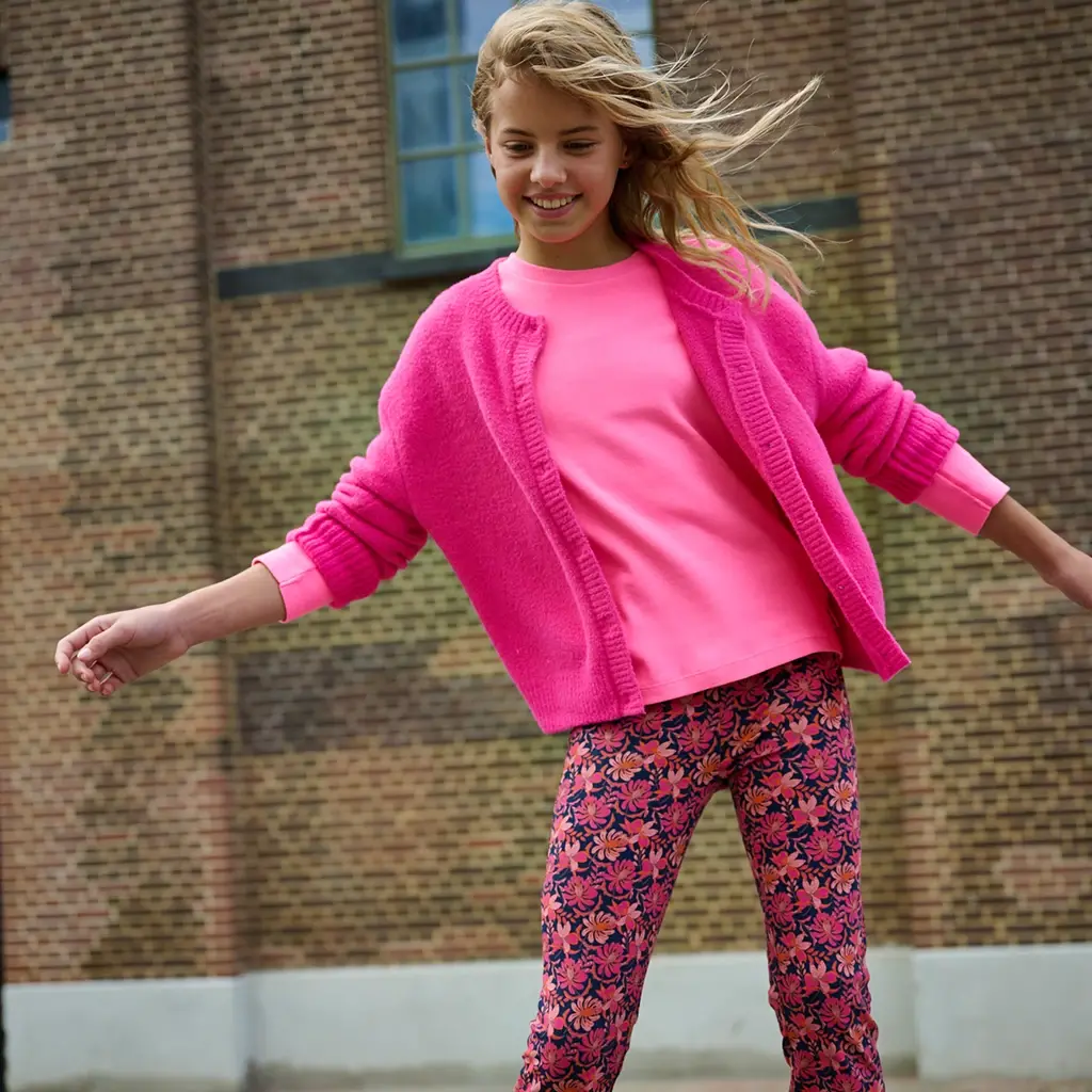 Broek flared Plaisir (dusty rose)