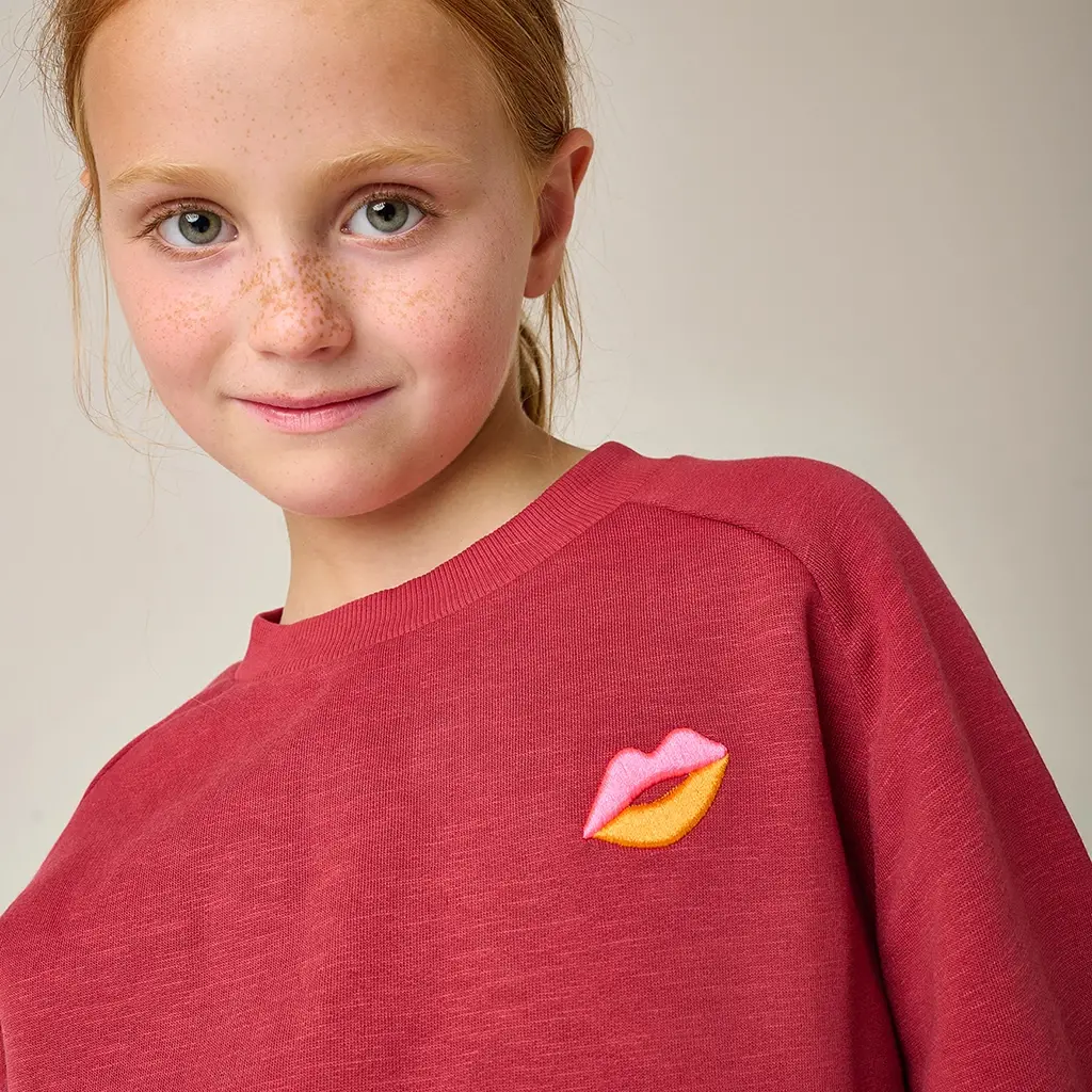 Trui J'Adore (earth red)