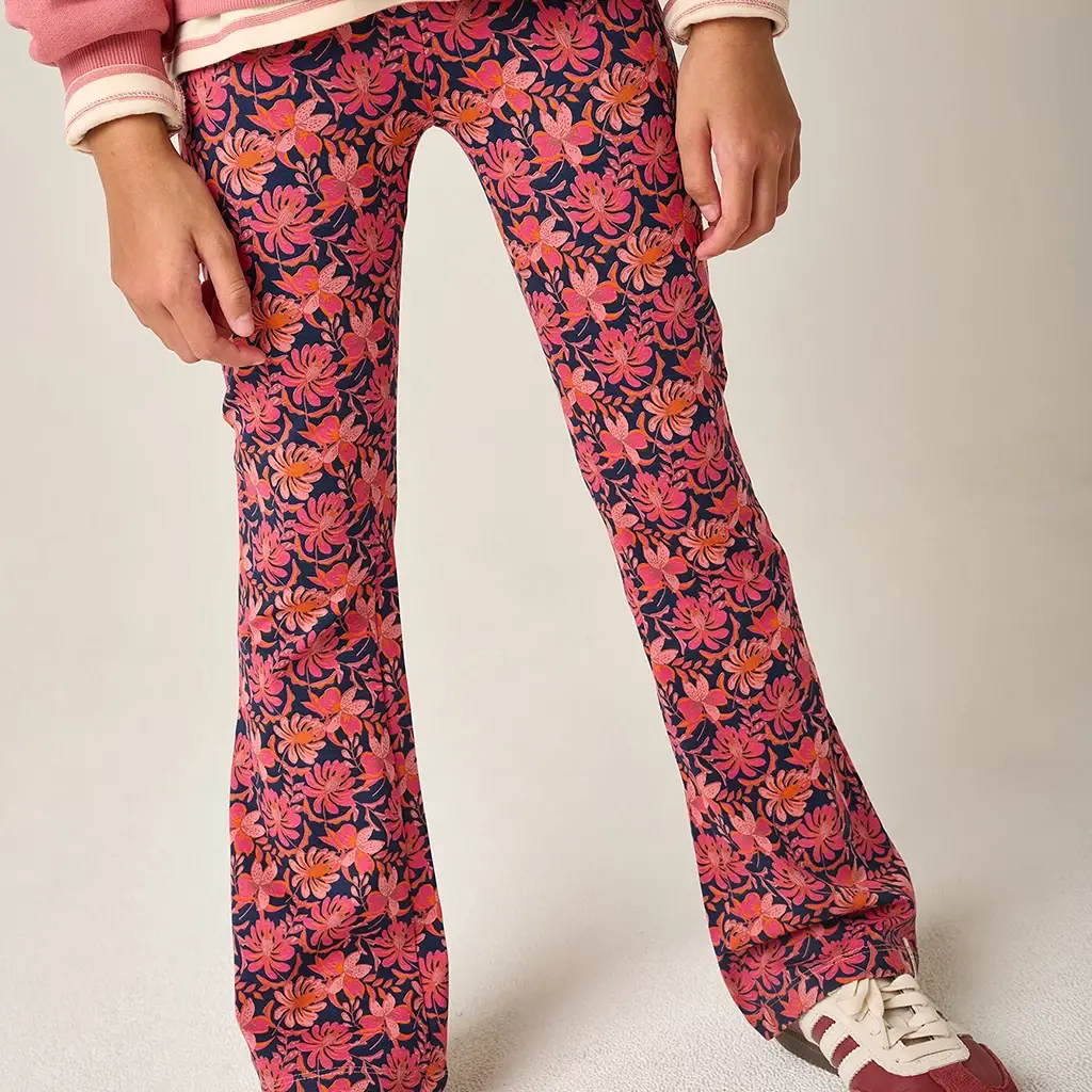 Broek flared Plaisir (dusty rose)