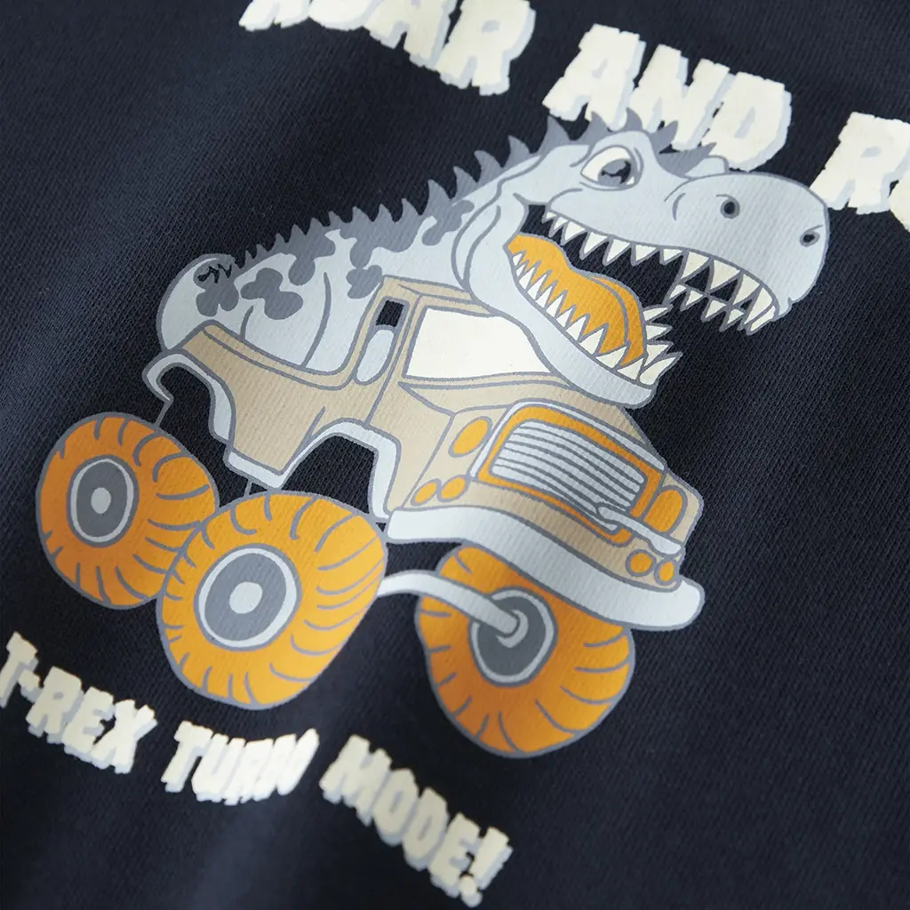 Trui sweat Vildar (navy blazer dino car)