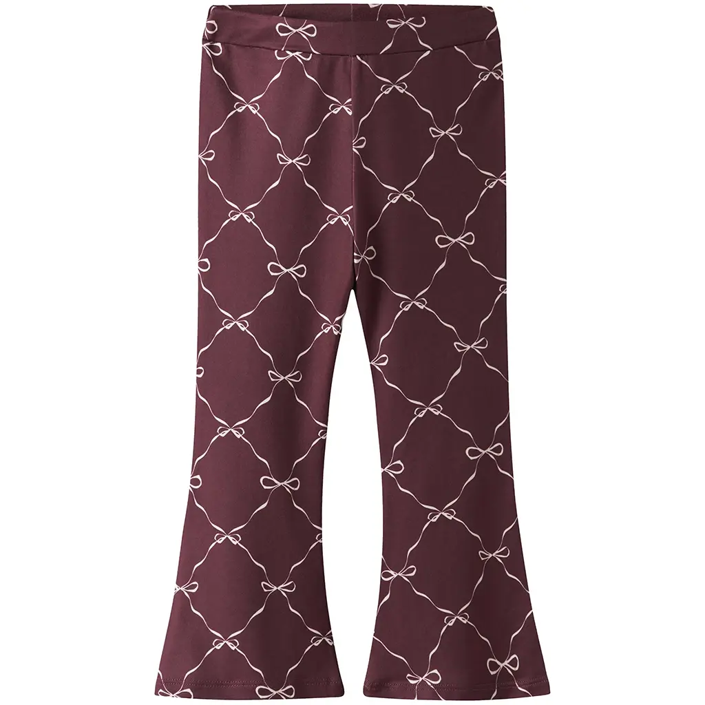 Broek FLARED Ramoura (burgundy)