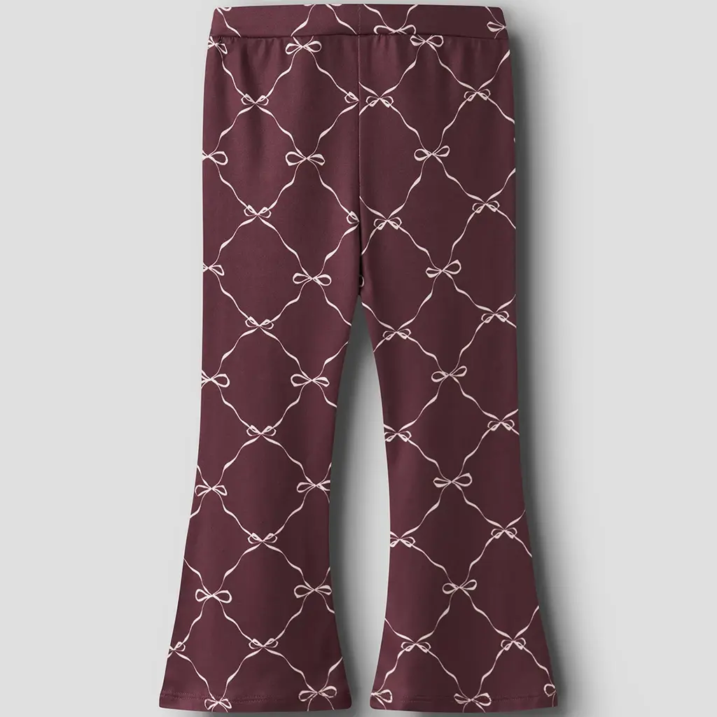 Broek FLARED Ramoura (burgundy)