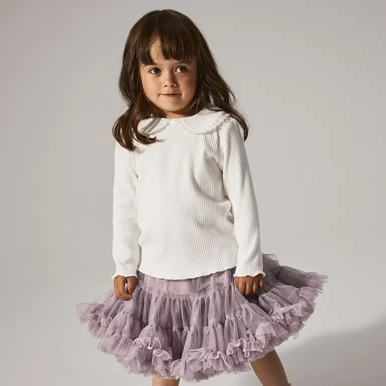 Longsleeve rib Baila (bright white)