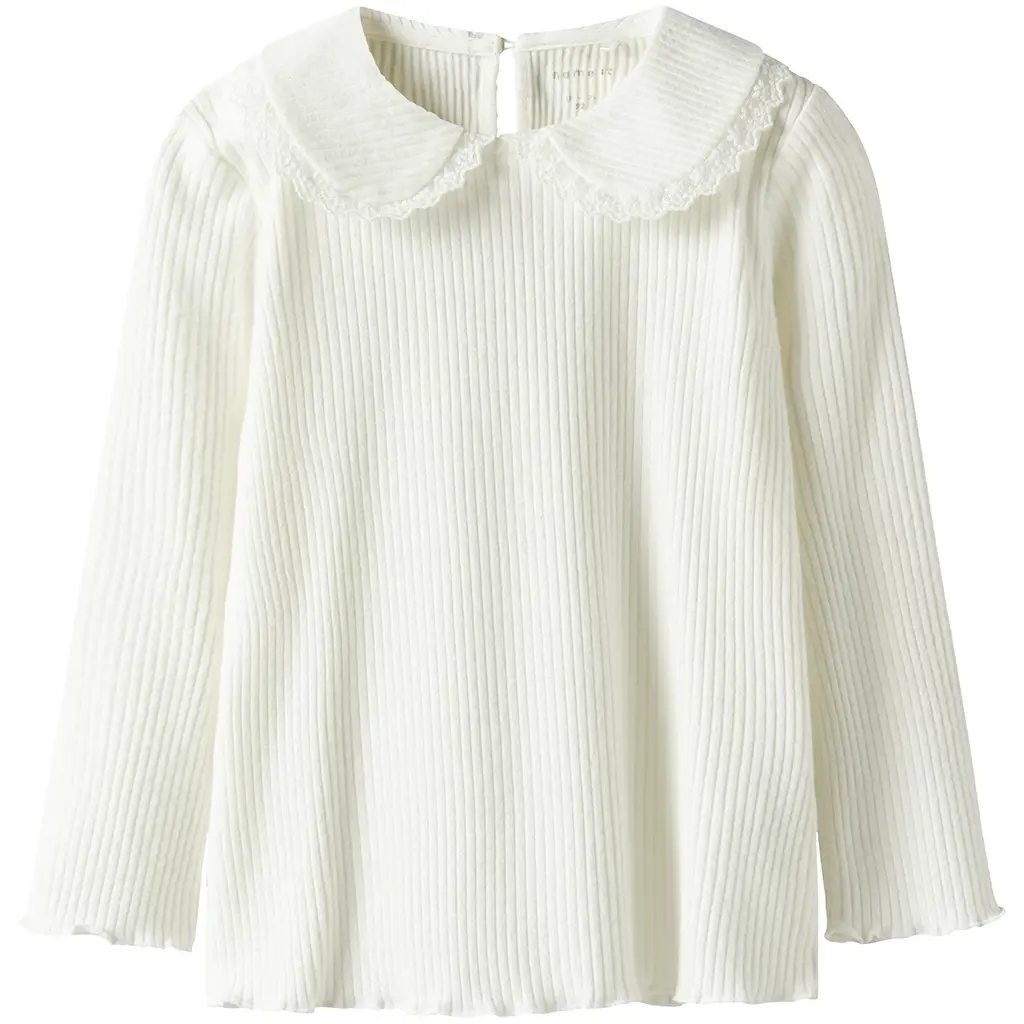 Longsleeve rib Baila (bright white)