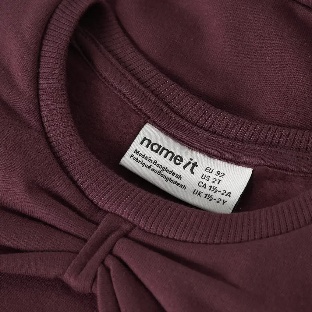 Trui sweat Sovea (burgundy)