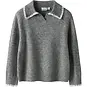 Name It Gebreide trui polo Riksa (grey melange)