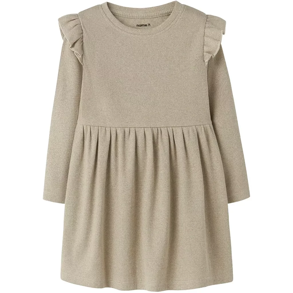 Jurk rib Siclo (cement)