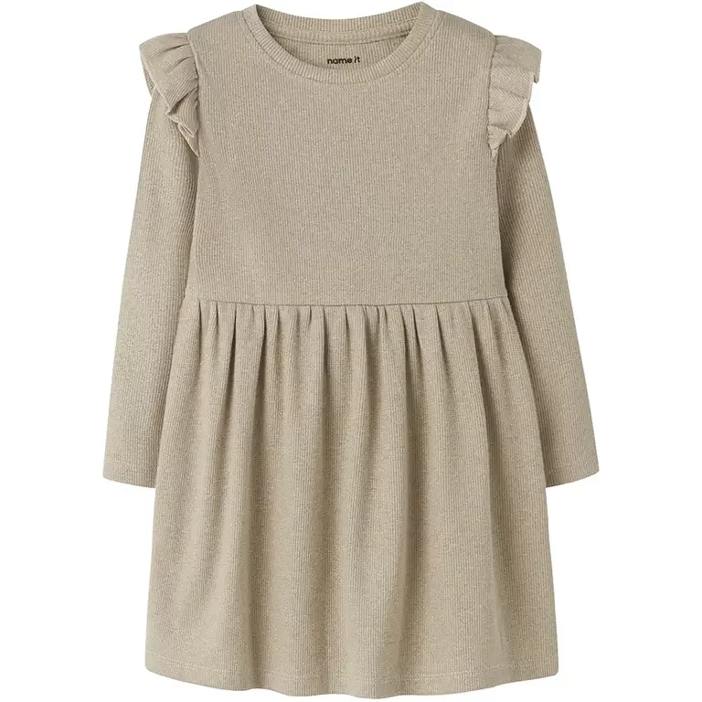 Jurk rib Siclo (cement)