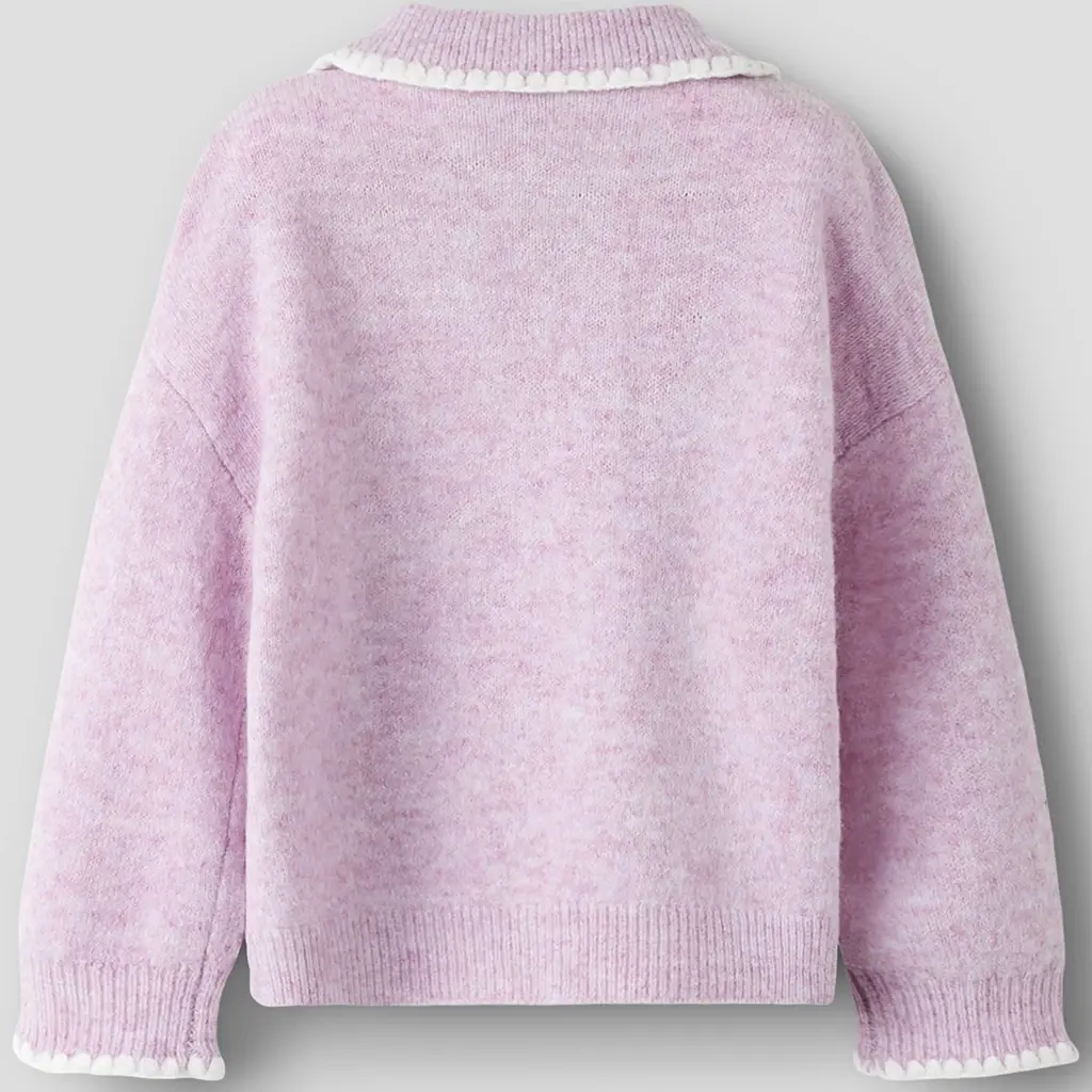 Gebreide trui polo Riksa (keepsake lilac)