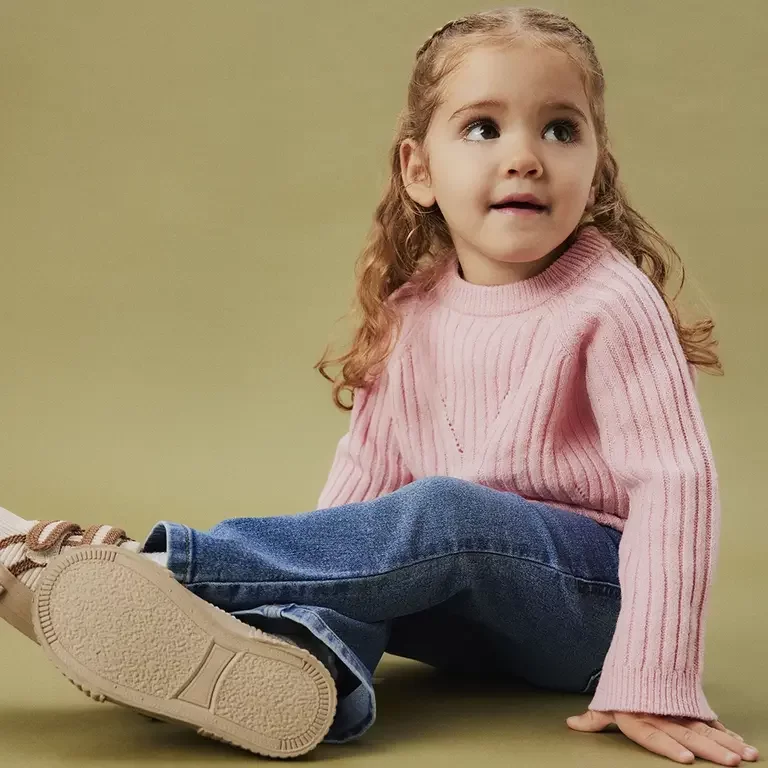 Gebreide trui Rikine (cradle pink)