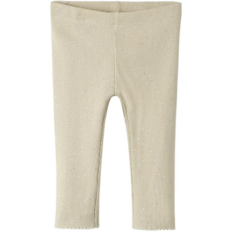 Broekje/legging rib glitter Rosally (cement)