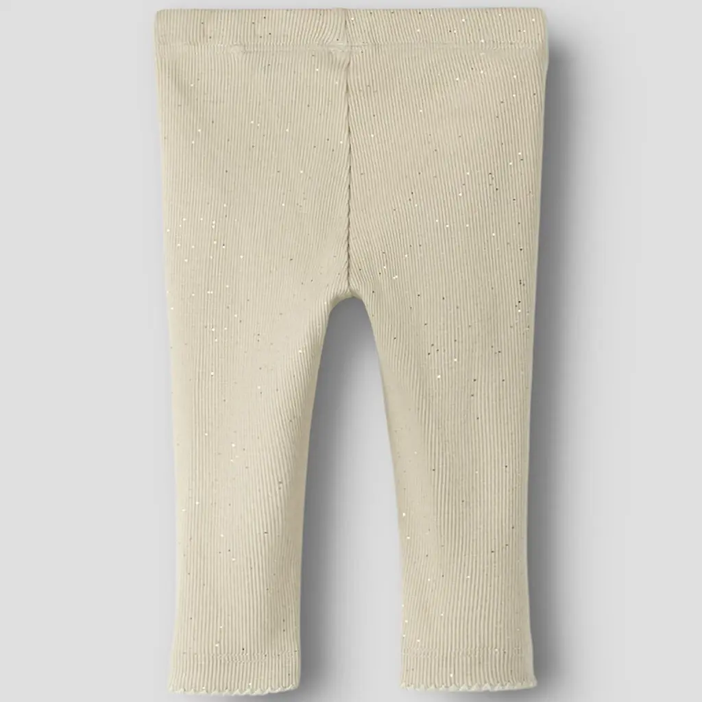 Broekje/legging rib glitter Rosally (cement)