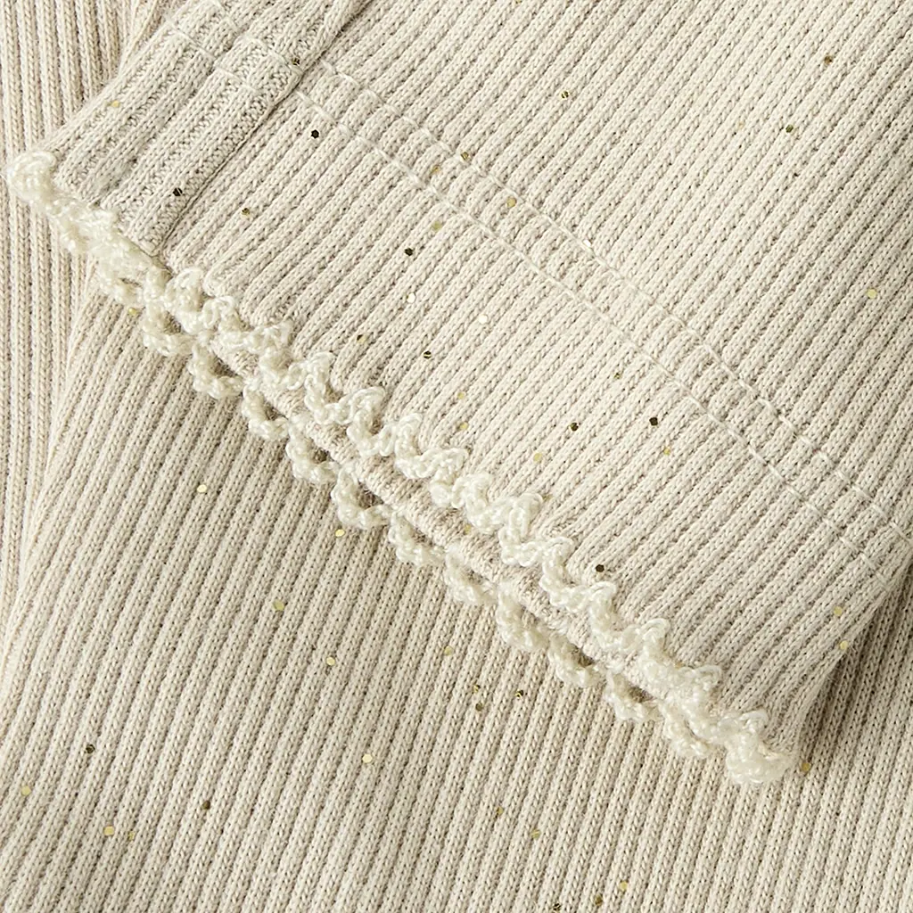 Broekje/legging rib glitter Rosally (cement)