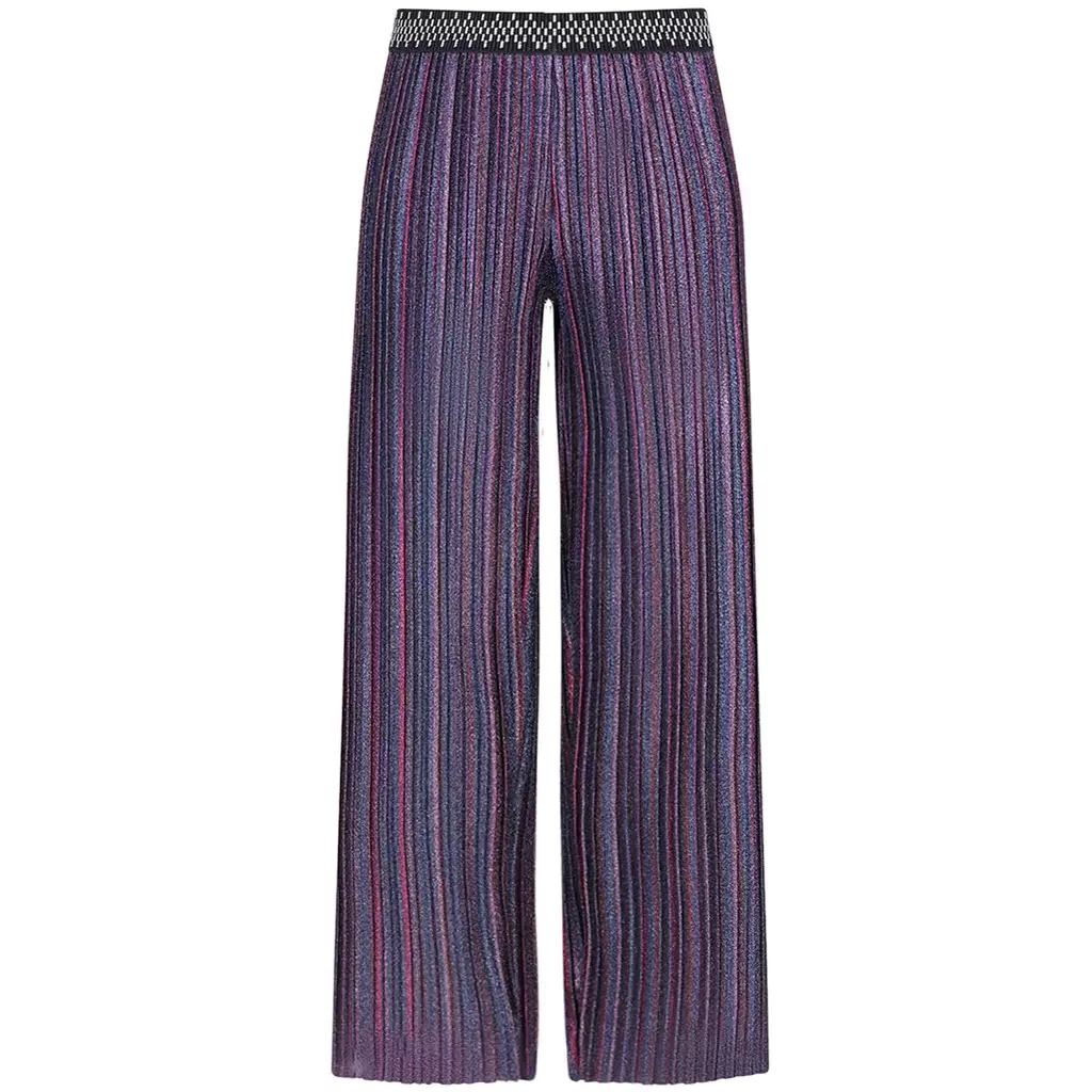 Broek Folly plissé glitter (multi)