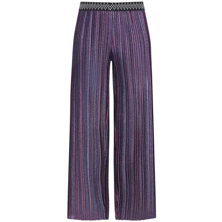 Broek Folly plissé glitter (multi)