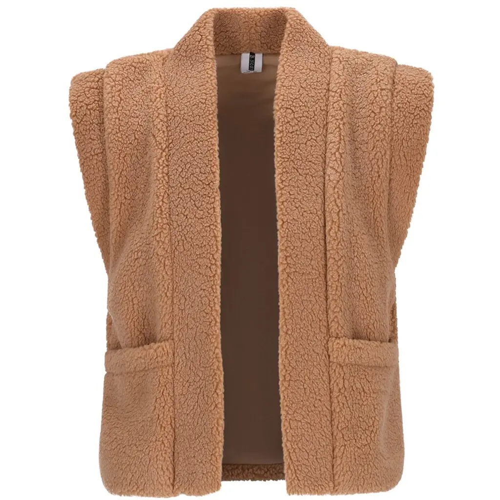 Gilet Georgie teddy (almond)