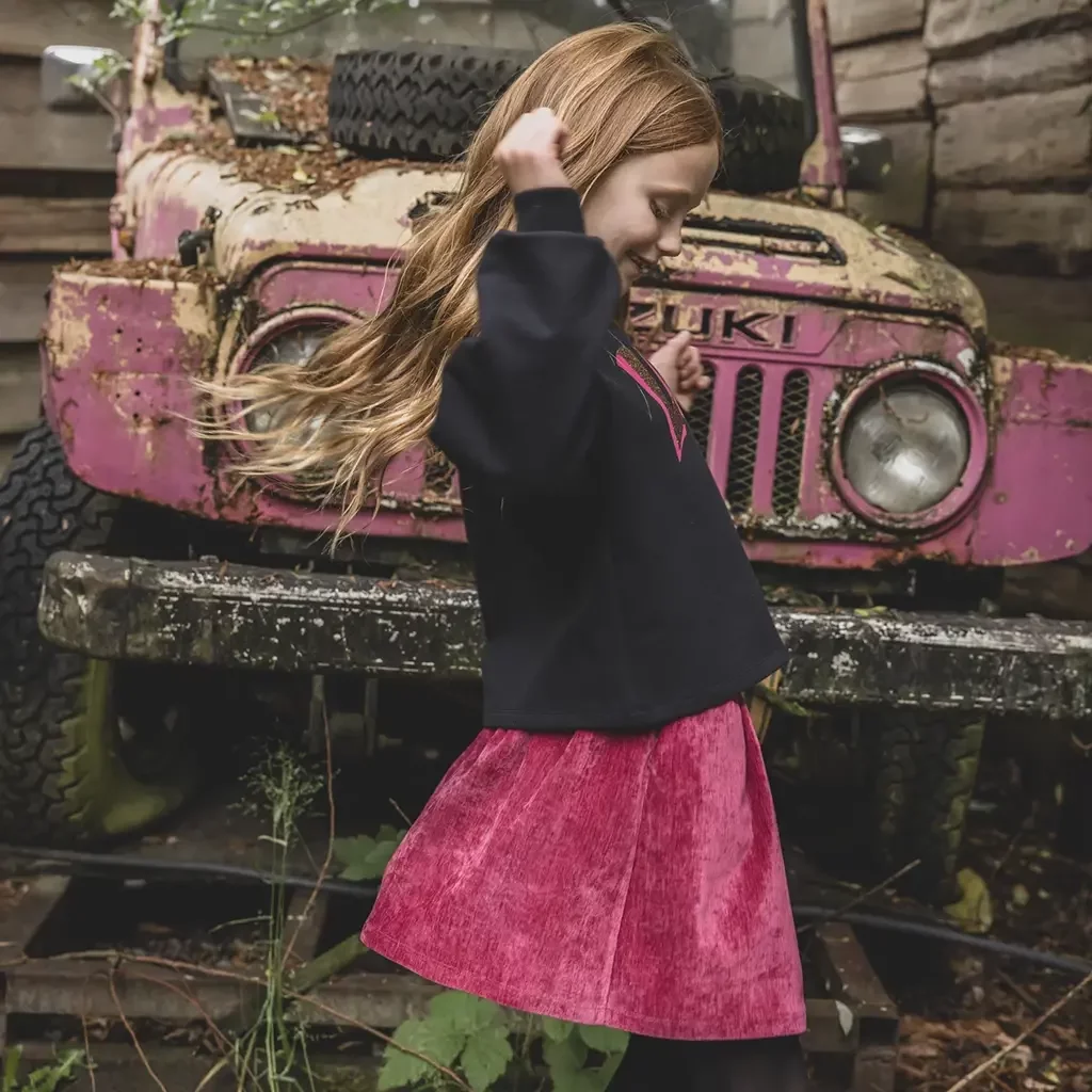 Rokje velvet (pink rose)