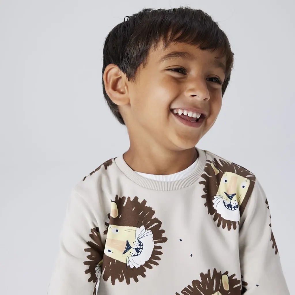 Trui sweat Saku (silver lining AOP)