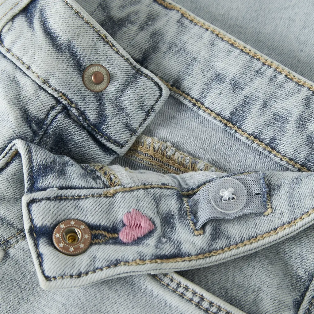 Jeans WIDE LEG Rose (light blue bleached denim)