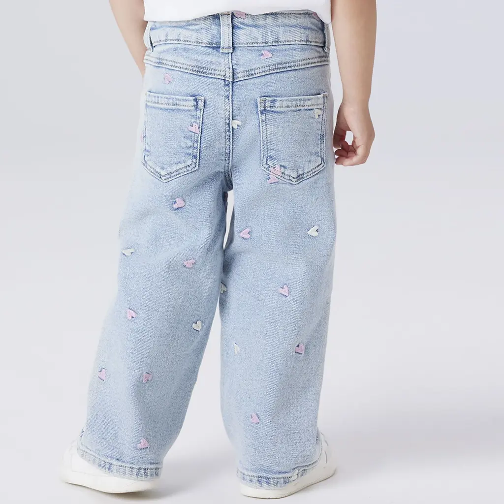 Jeans WIDE LEG Rose (light blue bleached denim)