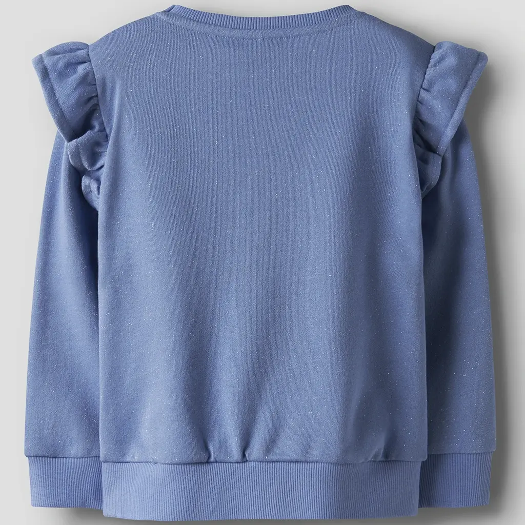 Trui sweat ruffles Tilde (persian jewel)