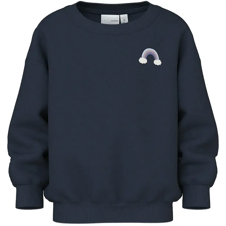 Trui sweat Vallene (navy blazer rainbow)