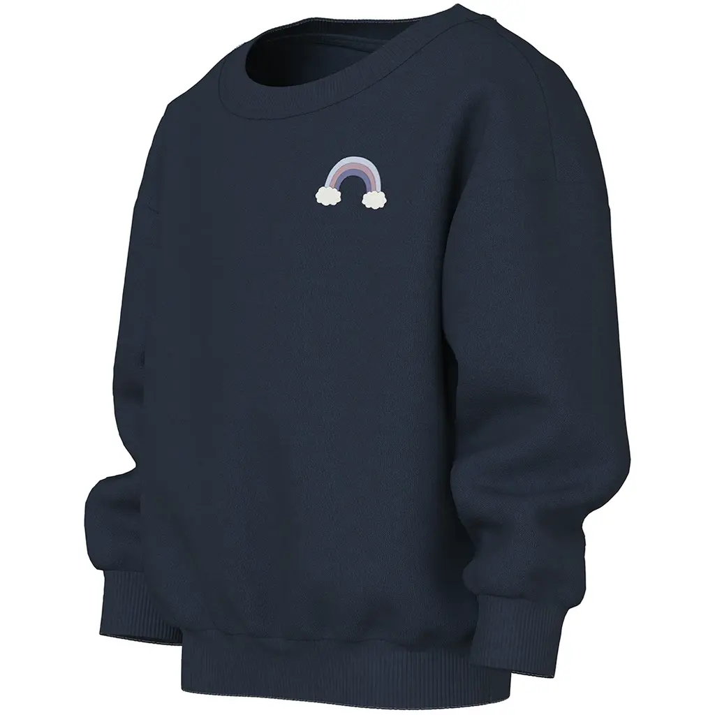 Trui sweat Vallene (navy blazer rainbow)