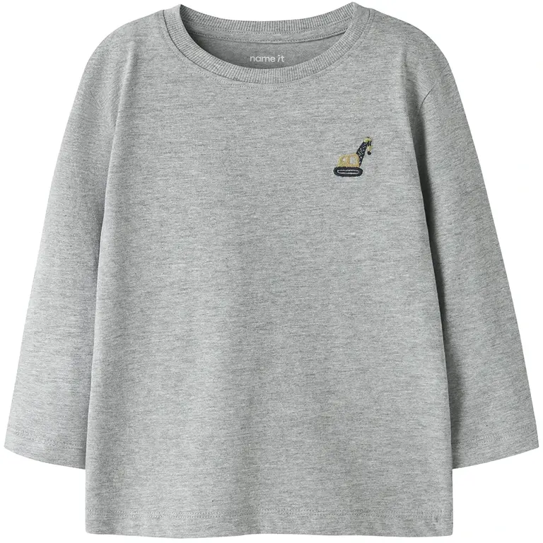 Longsleeve Vimpel (grey melange excavator)
