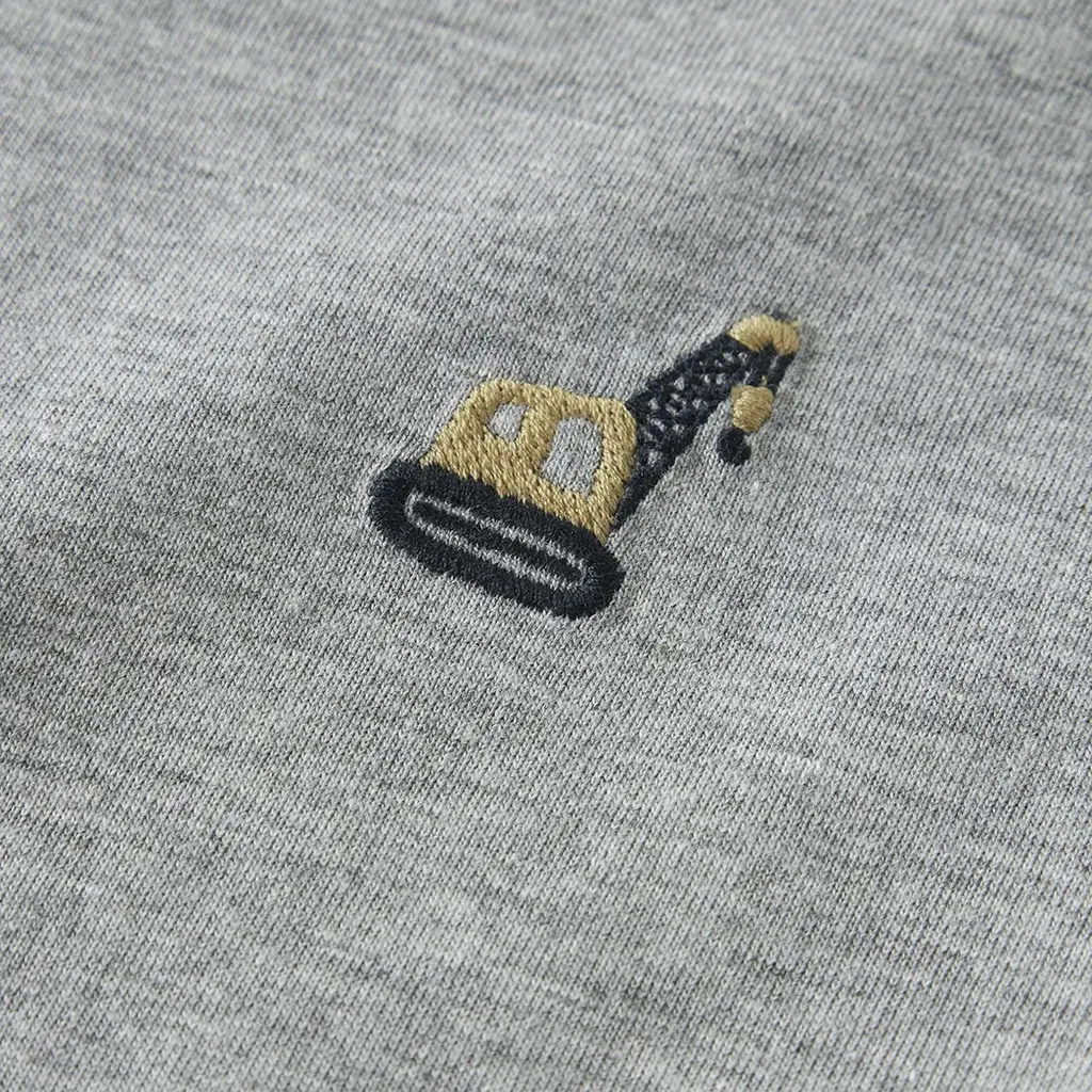 Longsleeve Vimpel (grey melange excavator)
