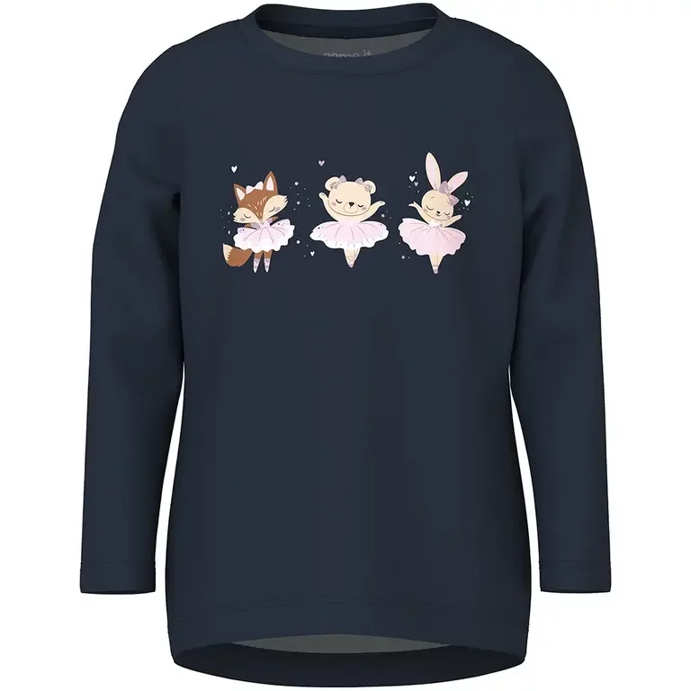 Longsleeve Vix (navy blazer animal ballerinas)