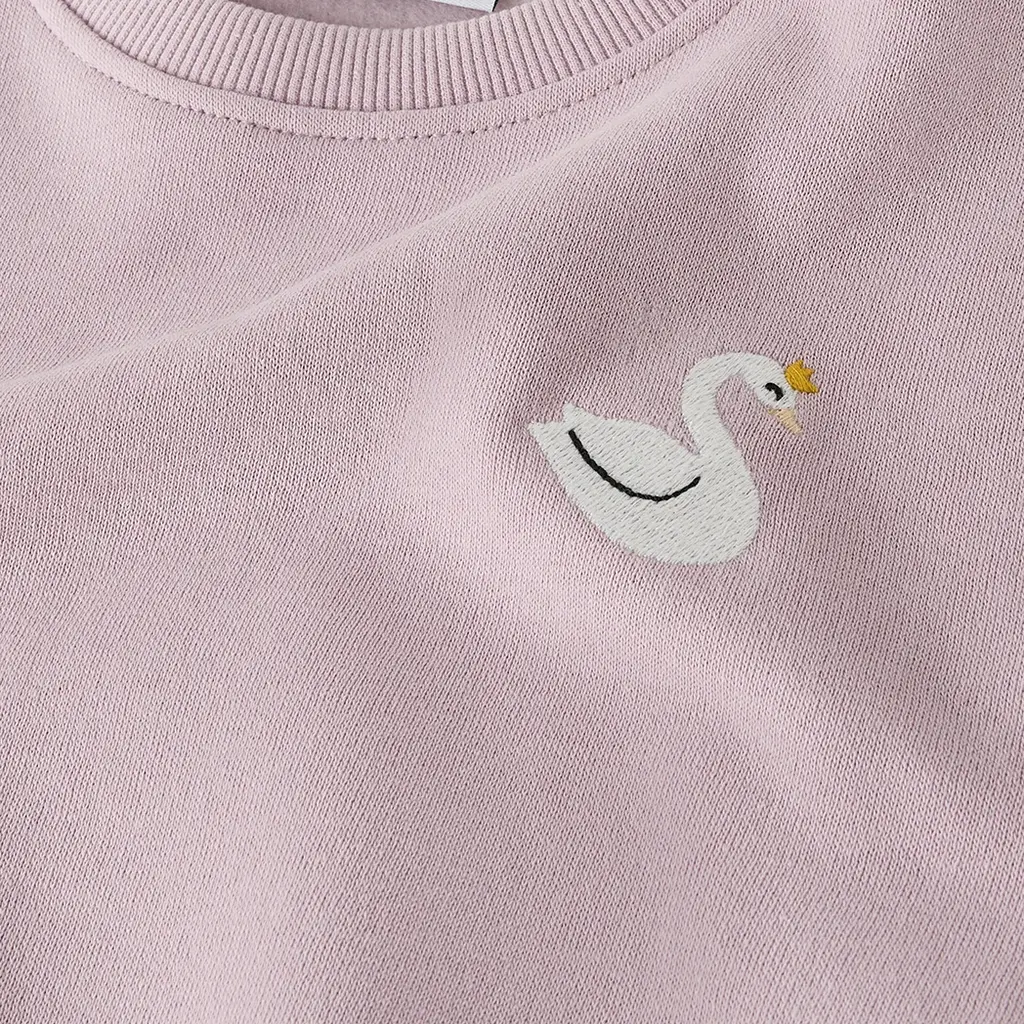 Trui sweat Vallene (dark pink swan)
